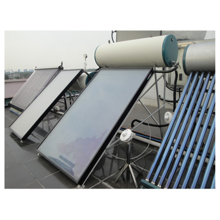 Chinesische Fabrik Druckfreies Solarsystem Druckbeaufschlagtes Projekt Hauptfalten-Vakuumröhren mit verschiedenen Arten von Ersatzteilen Halterung Wassertank Warmwasserbereiter